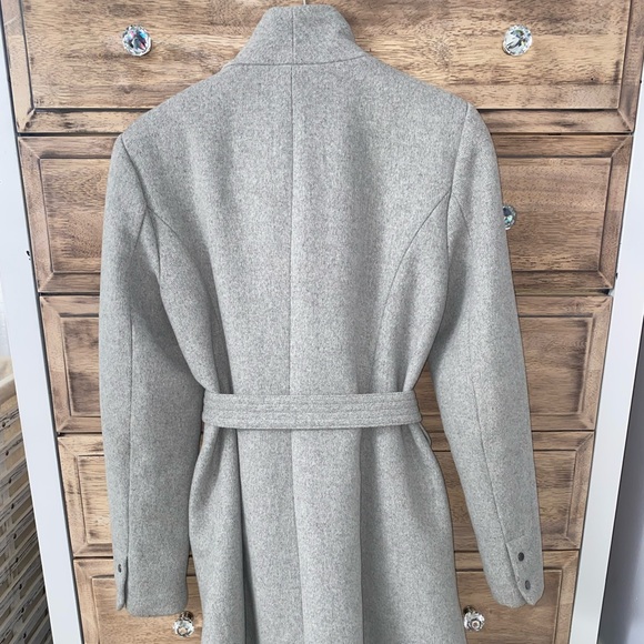 Womens Heather Gray Coat - Picture 2 of 7